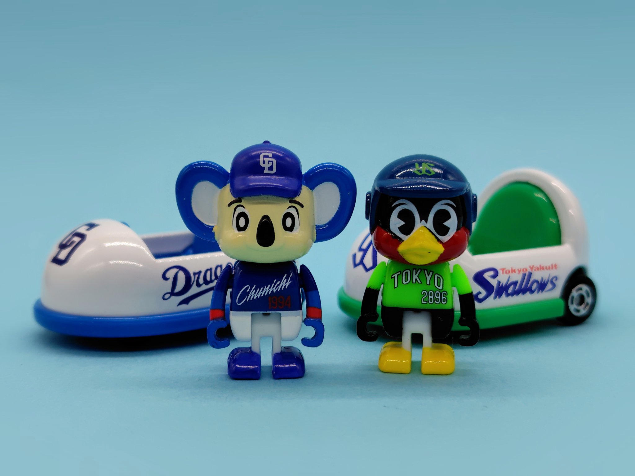 プロ野球トミカ　つば九郎　ドアラ　4点セット 新品未開封】プロ野球トミカ つば九郎/ドアラ - メルカリ