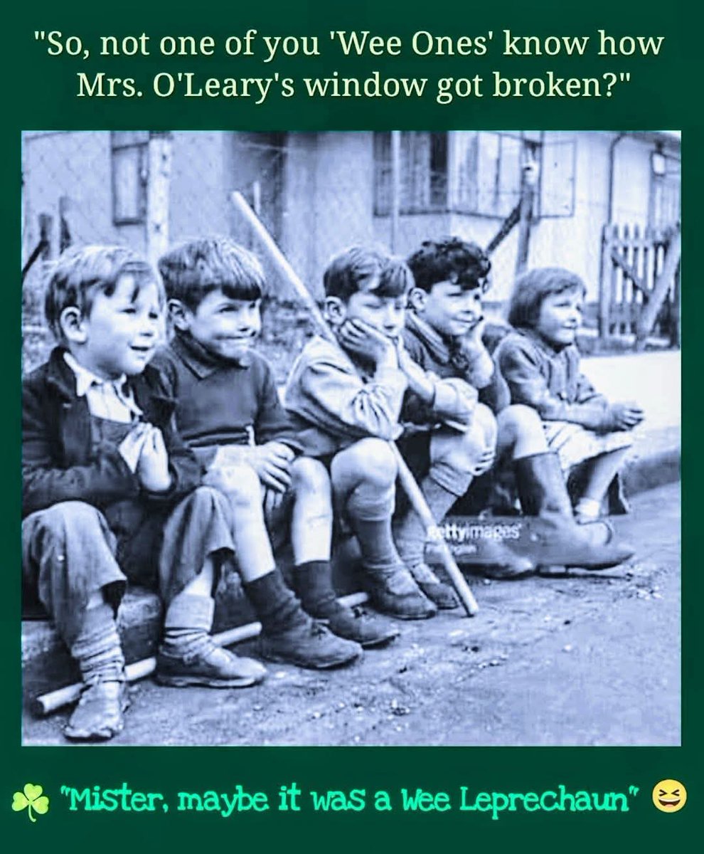 Every time the daycare kids leave a mess and ask, who did this? they all answer...the leprechaun did it! 🤣

ONLY IN IRELAND🇮🇪👍l
