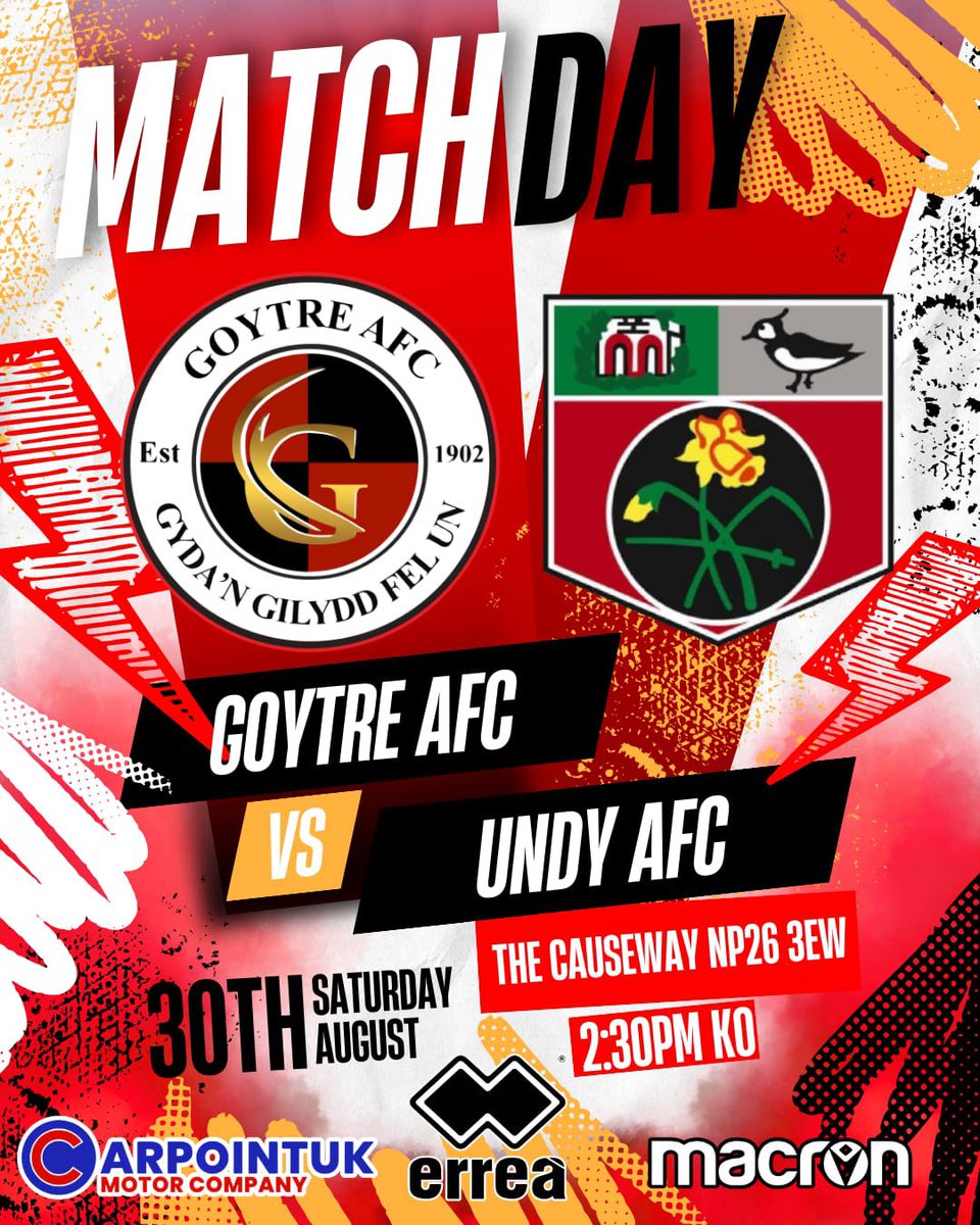 GAME DAY!! 

Cup weekend 🏆

It’s an <a href="/ArdalSouthern/">Ardal Southern</a> league cup tie today as we travel to <a href="/UndyAFC/">Undy AFC</a> 

We faced the same opposition 2 weeks ago and it was a tough game, we are expecting the same today. 

🔴⚫️