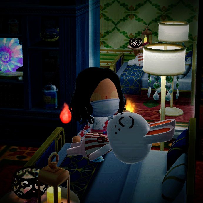 なにかがいる…
でも目を開けちゃいけない、きっと
#ポケ森コンプリート  
#ポケ森レイアウト  #ポケ森ニンドリ