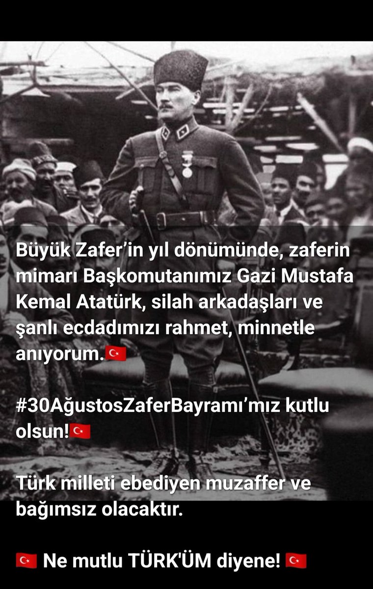 #30ağustoszaferbayramımızkutluolsun 🇹🇷