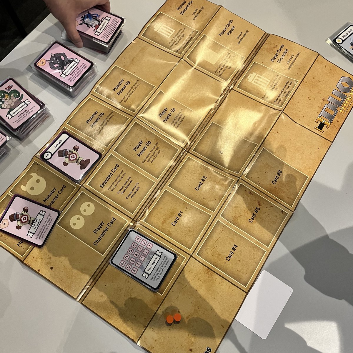 Played Duo Quest by <a href="/1plus1_games/">1+1 Studios</a> with the husband today (and we didn’t murder each other) 😌✨

Love the simple mechanics, cute art, whimsical music, and the option to build a deck of “no block, only bonk”.