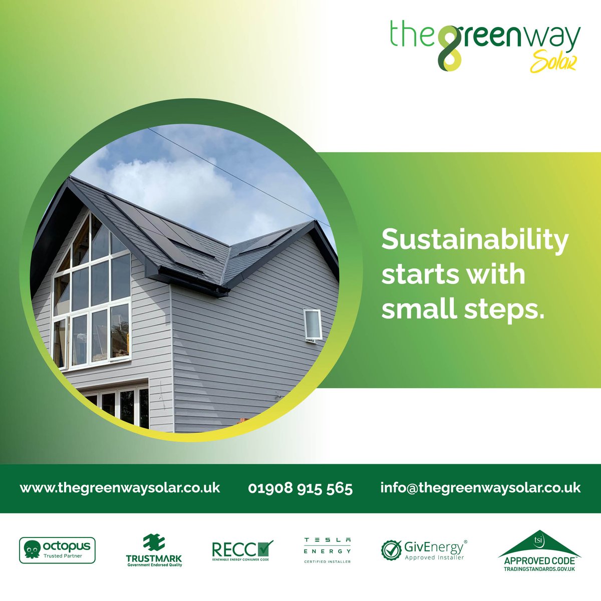 thegreenwaysol's tweet image. Sustainability starts with small steps — like powering your home with sunlight. 

Start small, save big with solar from thegreenwaysolar.co.uk

#LittleChangesBigImpact #SolarStep #CleanLiving
