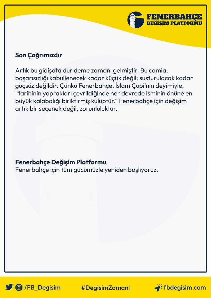 Sözde Vizyon, Özde Hayal Kırıklığı! #DegisimZamani