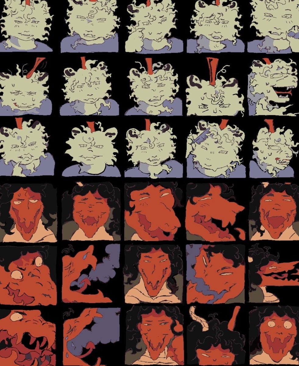 (OC) a bunch of silly dialogue portraits for “in character” asks on tumblr 🐊🪽❤️