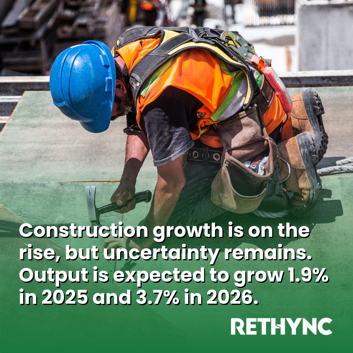 RethyncLtd's tweet image. 📈 UK construction output is forecast to grow +1.9% in 2025 and +3.7% in 2026, led by housing, RMI and infrastructure. Risks remain with costs and delays.

🔗 Read more: rethync.co.uk/uk-constructio…

#ConstructionUK  #SiteSecurity  #Rethync