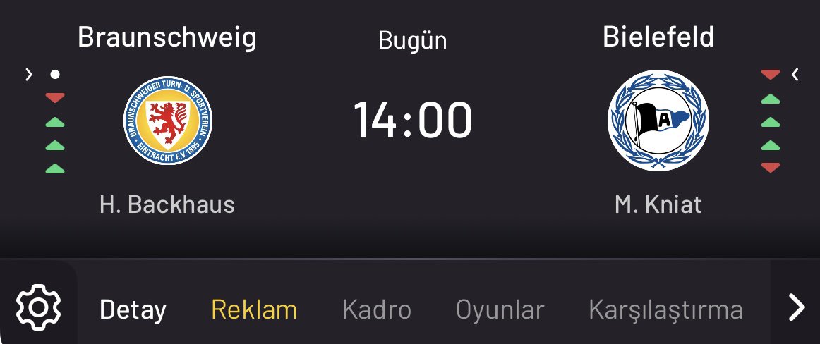 🏟️ Braunschweig - Bielefeld 
👉 İY/MS 1/2 veya 2/1 

Diğer maçın kilidini 🔓ise 500 beğenide açacağız 🔥