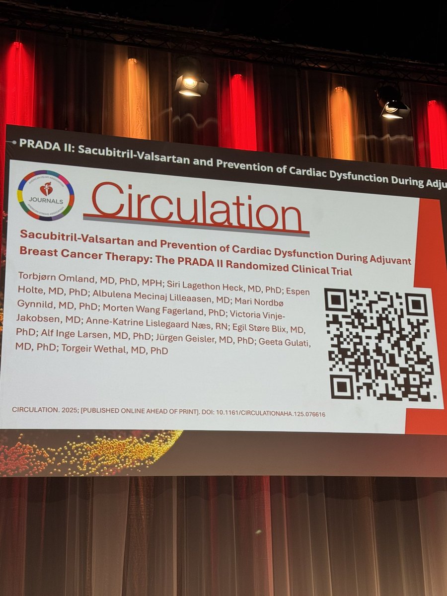 Massimiliano Camilli (@massimi78530343) on Twitter photo Live from #ESC2025🎇💣Results of PRADAII RCT are out!! 💊Use of S/V did not attenuate reductions in LVEF at CMR☢️Optimal Cardioprotection is still a challenge in🫀📑Read also: pmc.ncbi.nlm.nih.gov/articles/PMC90… & pubmed.ncbi.nlm.nih.gov/37397086/ <a href="/JACCJournals/">JACC Journals</a> <a href="/DrBonnieKy/">Dir, Thalheimer Center, EiC, JACC CardioOnc</a> #JACCCardioOnc <a href="/slumberbell/">Novi Yanti Sari</a> Live from #ESC2025🎇💣Results of PRADAII RCT are out!! 💊Use of S/V did not attenuate reductions in LVEF at CMR☢️Optimal Cardioprotection is still a challenge in🫀📑Read also: pmc.ncbi.nlm.nih.gov/articles/PMC90… & pubmed.ncbi.nlm.nih.gov/37397086/ <a href="/JACCJournals/">JACC Journals</a> <a href="/DrBonnieKy/">Dir, Thalheimer Center, EiC, JACC CardioOnc</a> #JACCCardioOnc <a href="/slumberbell/">Novi Yanti Sari</a>