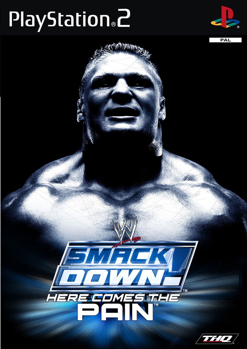 WWE SmackDown! Here Comes the Pain 

🗓️ الإصدار: 2003

💿 المنصة: بلايستيشن 2

👨‍💻 الناشر: THQ

🎮 النوع: مصارعة – قتال

يلا نبدأ✨🙂‍↔️