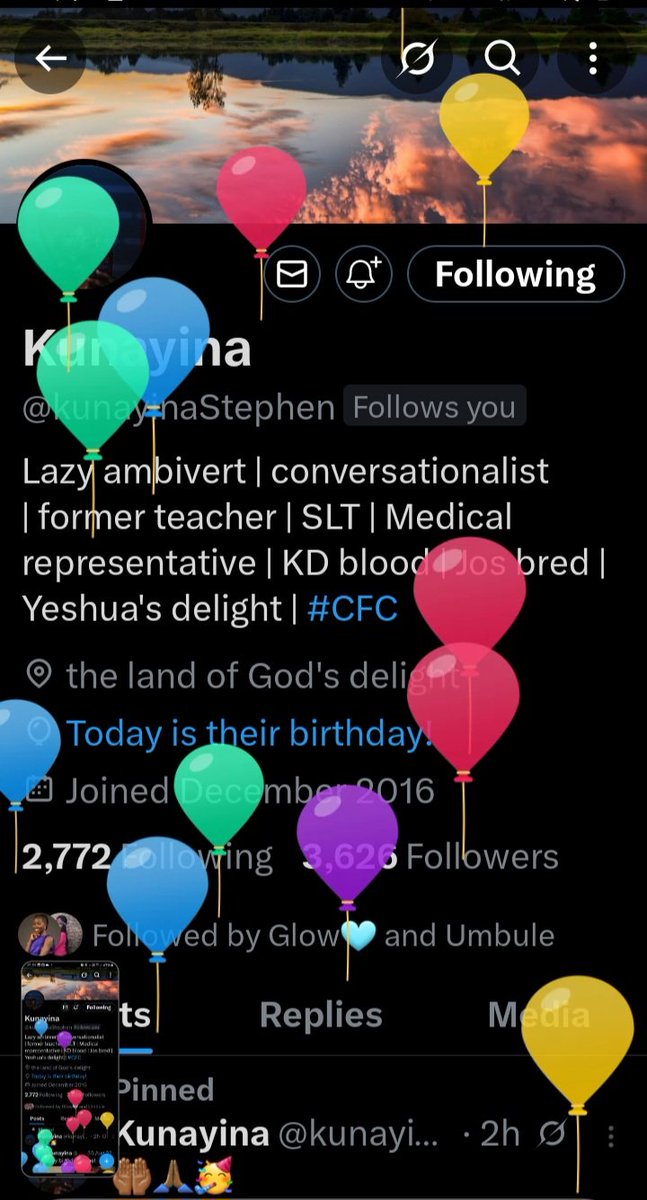 ababa_xz's tweet photo. Yaaayyy...balloons 💃🕺
Happy birthday @kunayinaStephen https://t.co/4Di5QeU3c1
