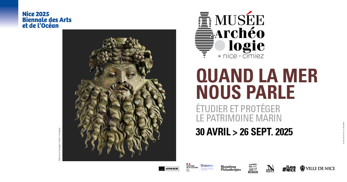 🏺 Quand la mer nous parle…
Le musée d’Archéologie de Nice-Cimiez vous invite à explorer les trésors engloutis et les enjeux de leur préservation dans l’exposition « Quand la mer nous parle », à voir jusqu’au 26 septembre.

👉 anneedelamer.nice.fr/biennale-des-a…

#ILoveNice