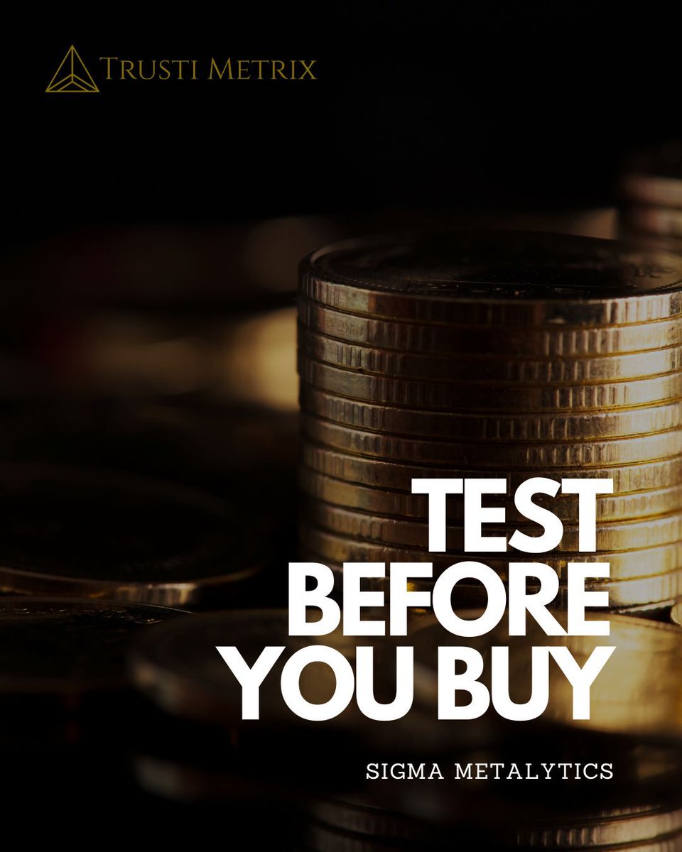 trustimetrix's tweet image. Looks can deceive.

Weight can be faked.

That’s why serious stackers test before they buy.

Sigma Metalytics gives you fast, accurate, non-destructive results — and at Trusti Metrix, we supply the full range across the UK, EU and globally.

#TrustiMetrix #TestBeforeYouBuy