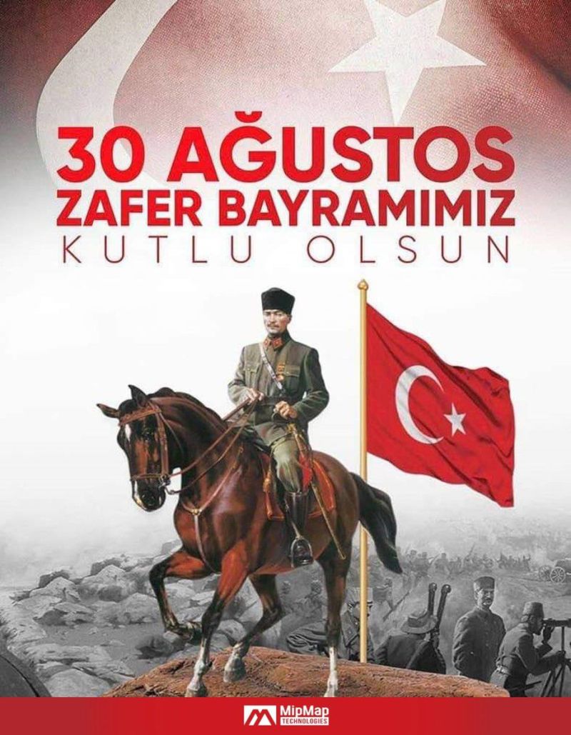 MipMapTech's tweet image. 30 Ağustos, yalnızca bir askeri zafer değil; milletimizin özgürlük, bağımsızlık ve geleceğine sahip çıkma iradesinin simgesidir.
Gazi Mustafa Kemal Atatürk ve tüm kahramanlarımızı saygı, minnet ve gururla anıyoruz.
 #30Ağustos #ZaferBayramı #Atatürk #Cumhuriyet #Bağımsızlık
