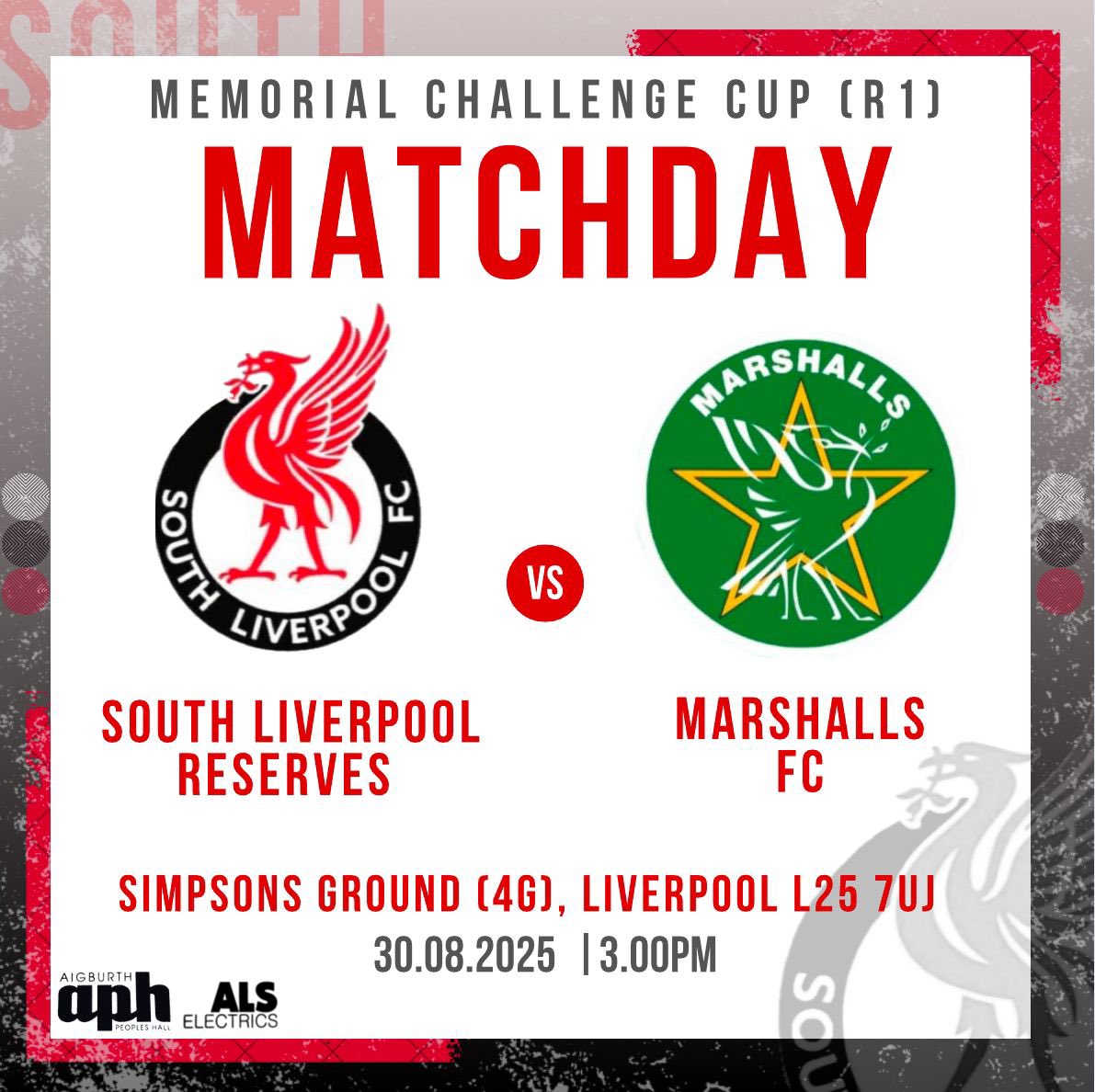 First round of the cup for us today, against a side from our division. 

📆 Sat 30/08/25
⚽️ <a href="/marshalls_fc/">Marshalls FC</a> 
🏆 DDB Memorial Challenge Cup
⏱️ 15:00
📌 Simpsons
💰 Admission: Free