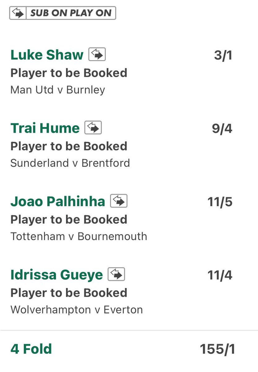 thecardstipster's tweet image. 150/1 3PM CARD ACCA 🟨🟥
We are ready for the winners 🤝
EVEN BIGGER BETS IN THE COMMENTS 💬