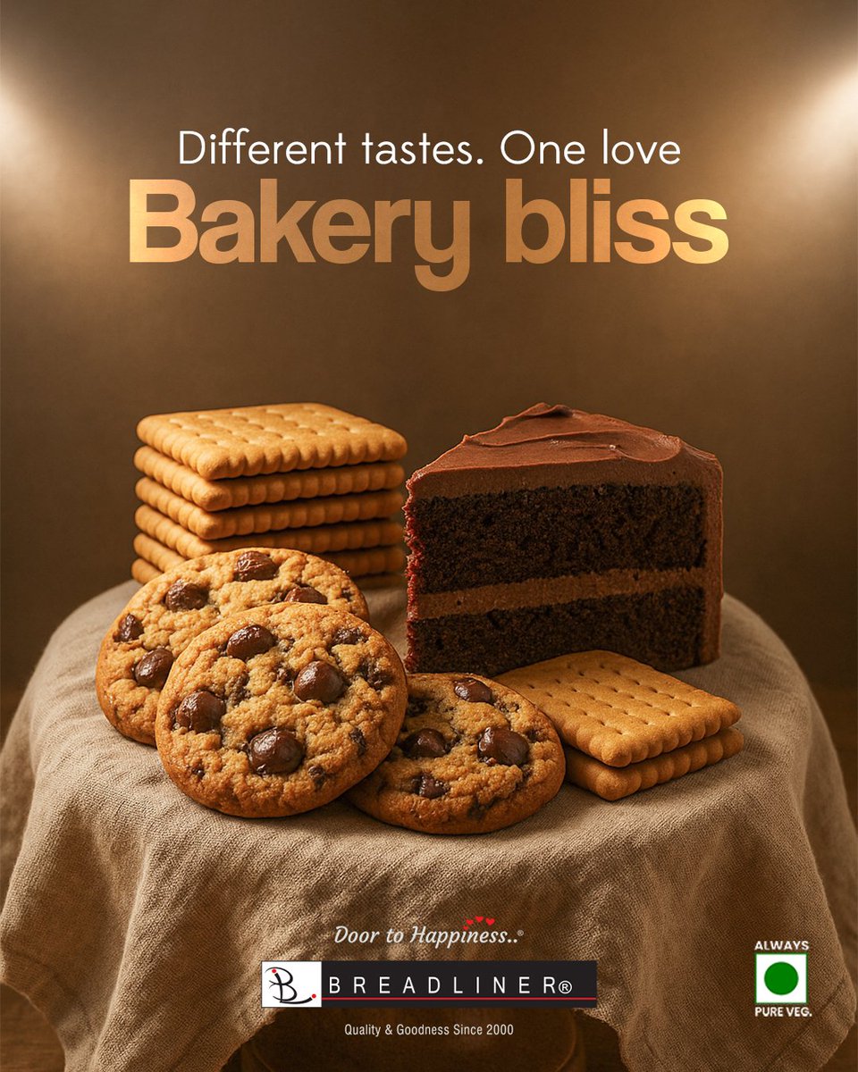 Breadliner1's tweet photo. From crunchy bites to chocolaty delights – every taste finds its bliss at the Breadliner. 🍪🍰✨

#breadliner #bakingbliss #crunchybite #chocolatydelight #tastebuds #sweettooth #bakerylove #delicious #snacktime #breadlove #chocolatelover #bakedwithlove #surat #suratcity https://t.co/gkLpaLpSsA