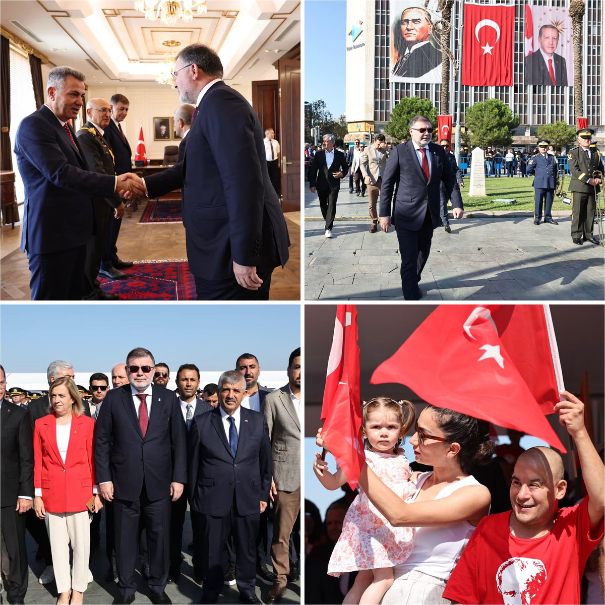 Bilalsaygili's tweet photo. 30 Ağustos Zafer Bayramı dolayısıyla Cumhuriyet Meydanında düzenlenen törene teşkilatımızla birlikte katılım sağladık.  Devletimizin kurucusu Gazi Mustafa Kemal Atatürk’ün manevi huzuruna AK Partimizin çelengini sunduk. 

Gazi Mustafa Kemal Atatürk başta olmak üzere Milli Mücadelemizin tüm kahramanlarını, aziz şehitlerimizi ve ahırete irtihal eden gazilerimizi  rahmet ve minnetle anıyorum. 

Ecdadımızın bağımsızlık uğrunda verdiği eşsiz mücadele ve zaferlerle yazılan şanlı tarihimizden  aldığımız güçle ebedî vatanımızın aydınlık istikbali yolunda emin adımlarla yürümeye devam edeceğiz…

30 Ağustos Zafer Bayramı’mız kutlu olsun🇹🇷