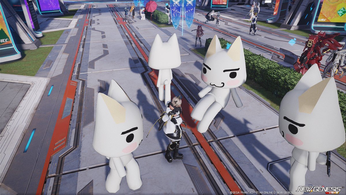 gamePSO2ngs's tweet photo. 少し目を離している隙に友人達がトロと化していた。
ちょっ……おい、囲むな!
……とかなんとかやっているうちに、皆で記念撮影までしてしまった。(僕のトロスーツは別キャラ所持)
これからも、単発ギャグの為だけにメセタを消費していく謎ノリを忘れない面白アークスで居てくれ。
#POS2 #PSO2NGS https://t.co/Pz8zsOCXzK