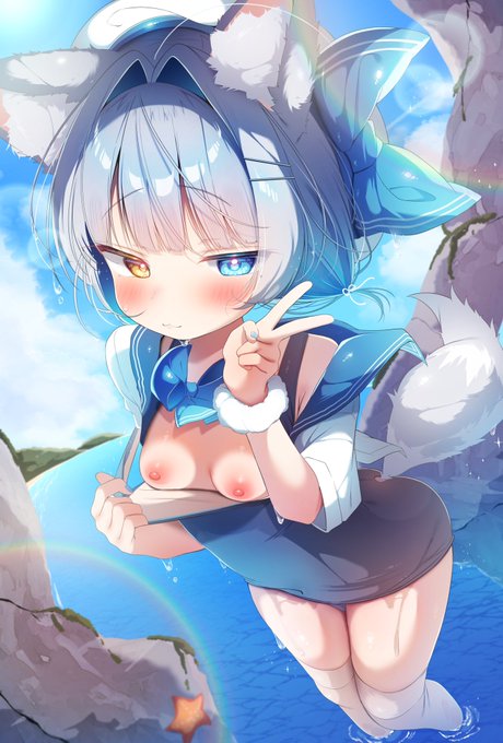 「ここなら誰も見てないよ…?🤍🔞」 