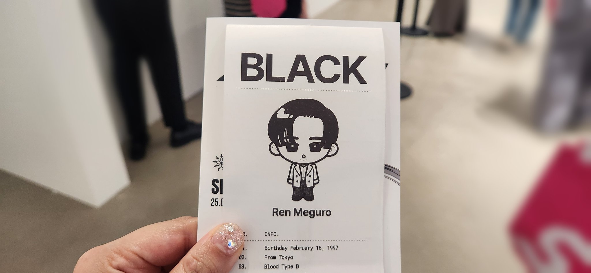 Snow Man POPUP韓国限定 目黒蓮 ステッカー 缶バッジ 診断シート