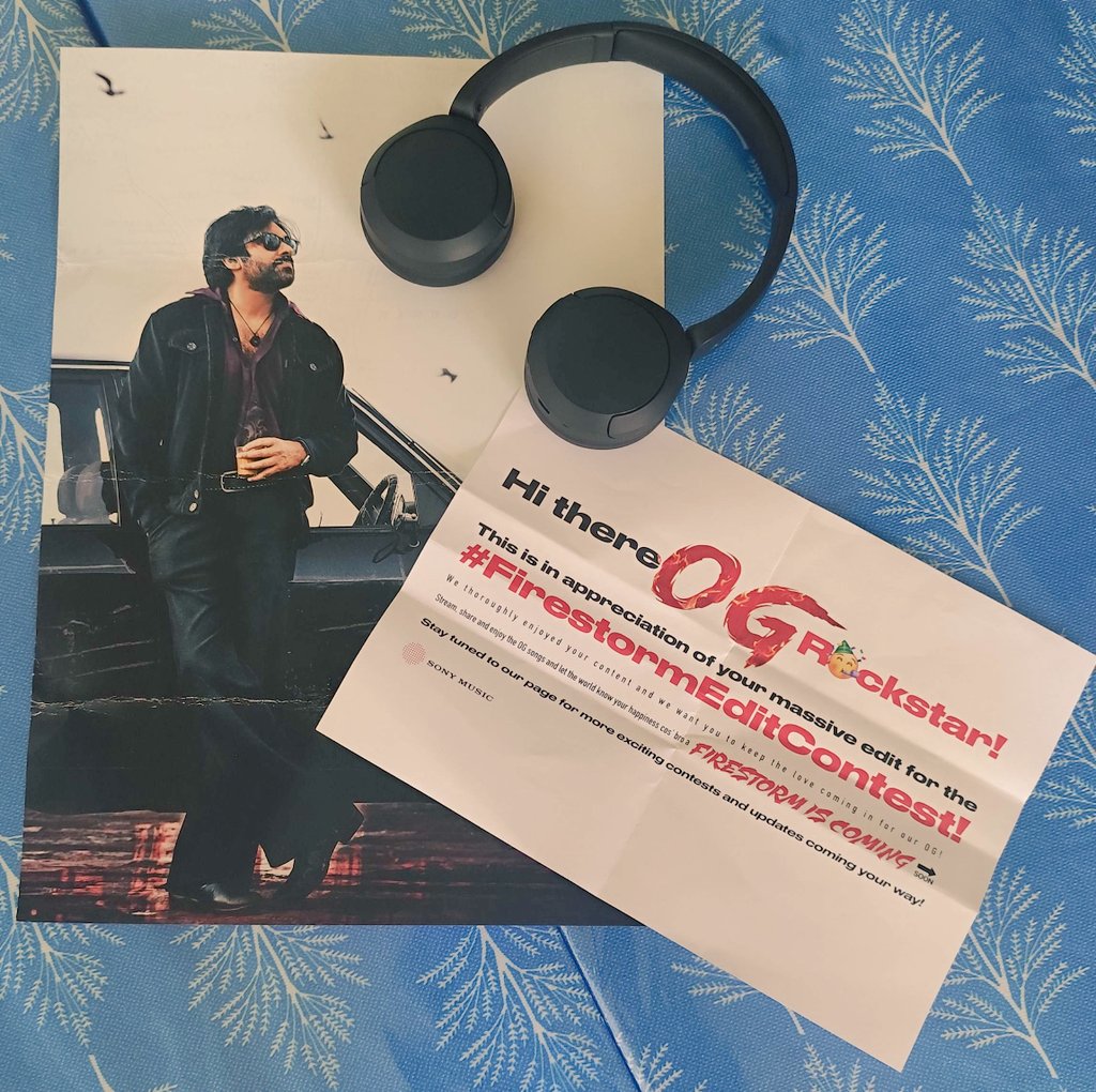 NarendraCuts's tweet photo. Thank you @SonyMusicSouth 😊♥️🙌

#FireStormEditContest #TheyCallHimOG https://t.co/Z6ERvyOy2P