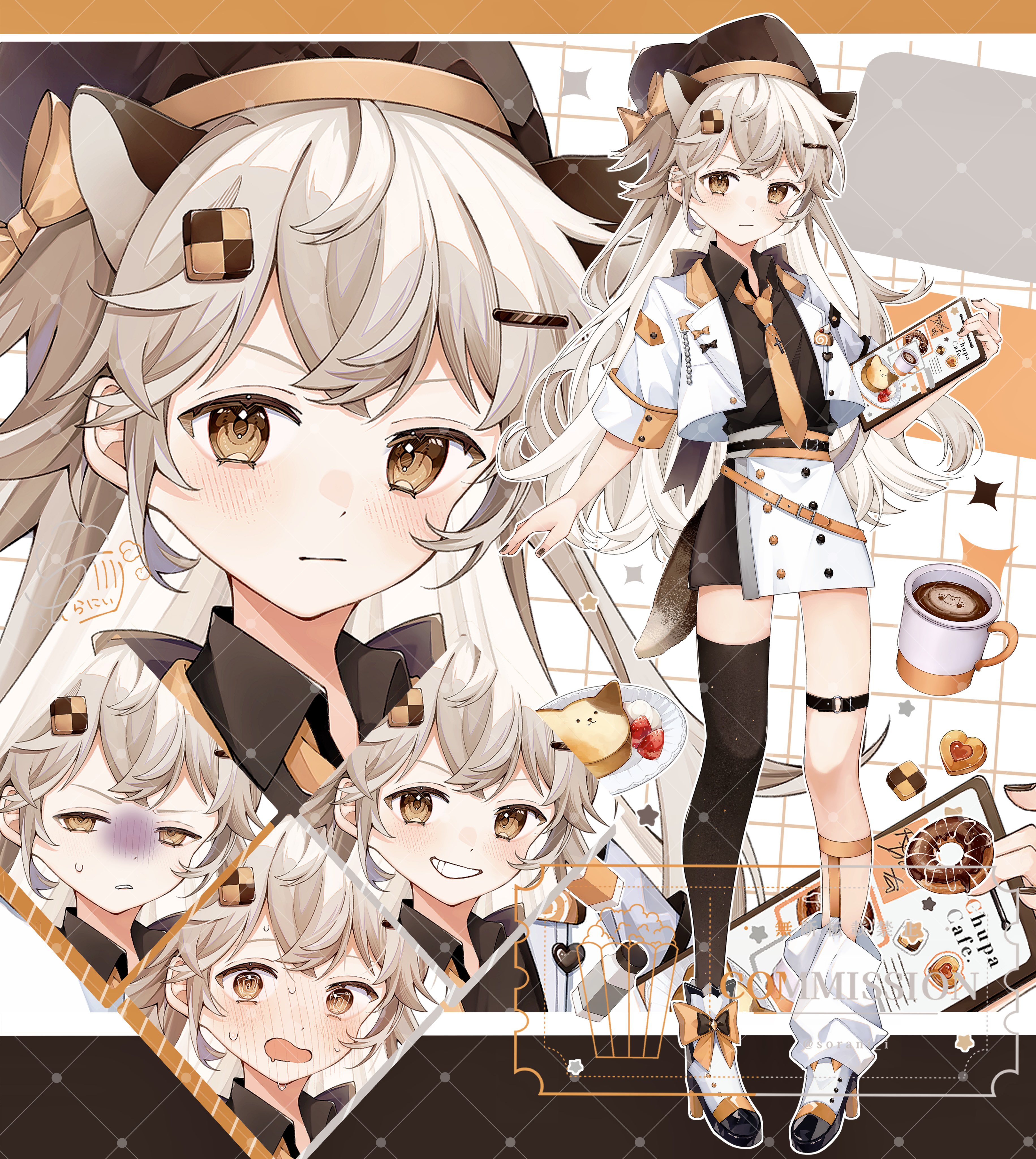 イラストオーダー　ちゅ〜る様 そらにぃ🍿 on X: 