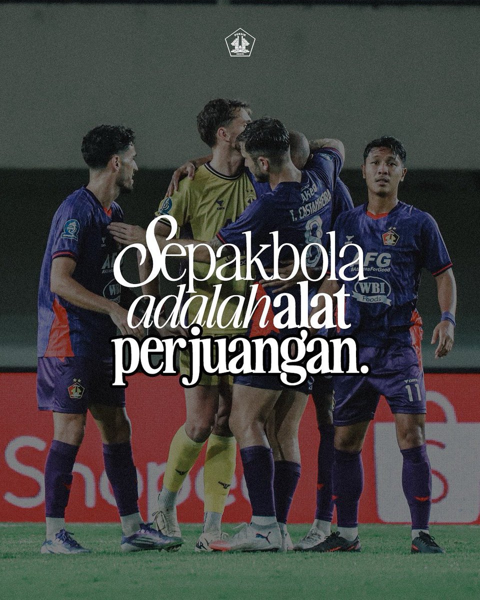 persikfckediri's tweet photo. Kebenaran dan semangat yang tak pernah padam akan selalu hidup termasuk melalui Sepakbola. 💜✊🏻

#Djajati
#PersikKediri https://t.co/YAgGWwfPly