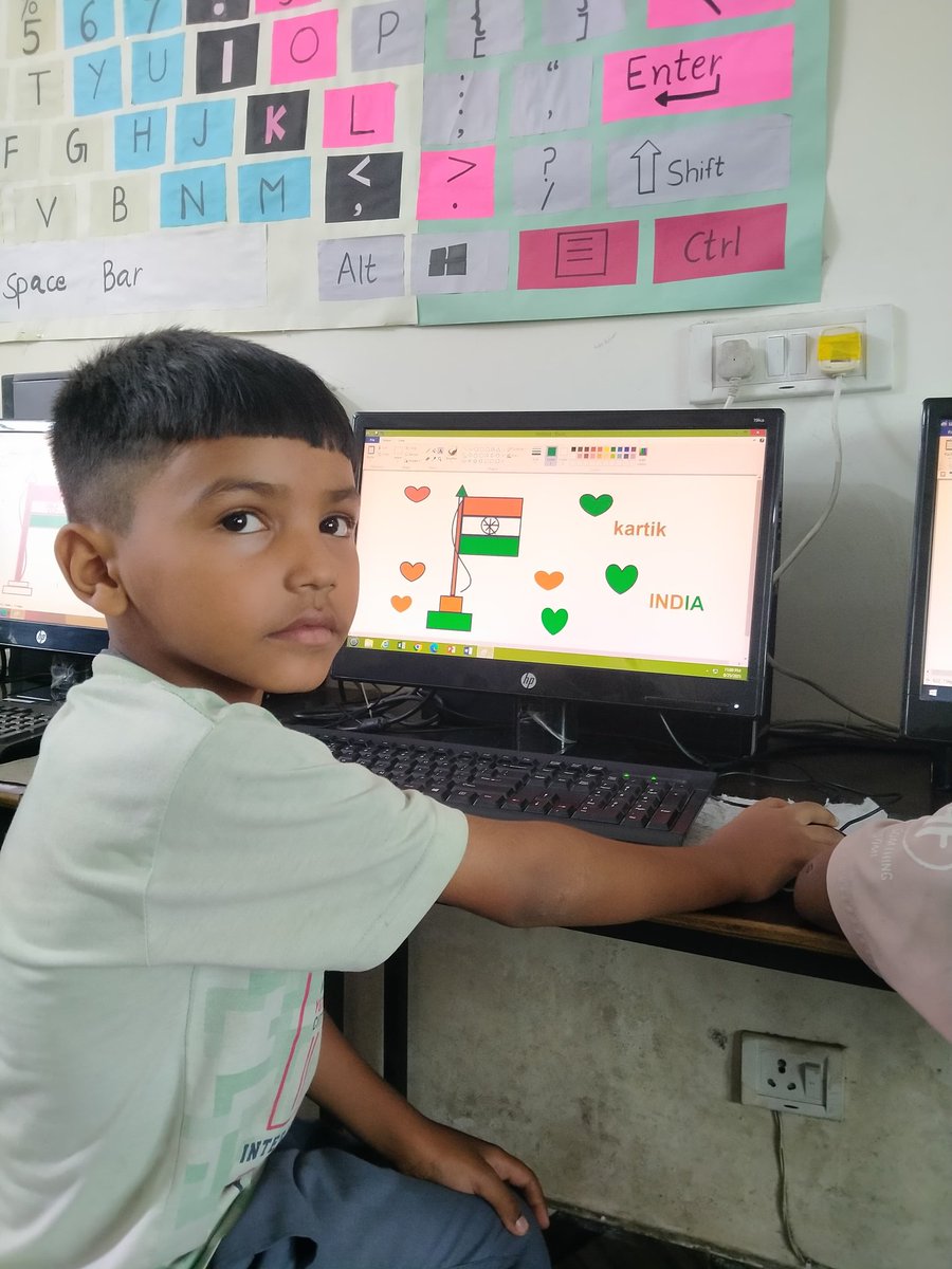 Unlocking potential, one click at a time! Meet Kartik, a 7-year-old computer whiz from an underserved community, proudly showing off his IT skills. Your support brings the world of technology &amp; opportunity closer to children like him—every donation empowers a future innovator.