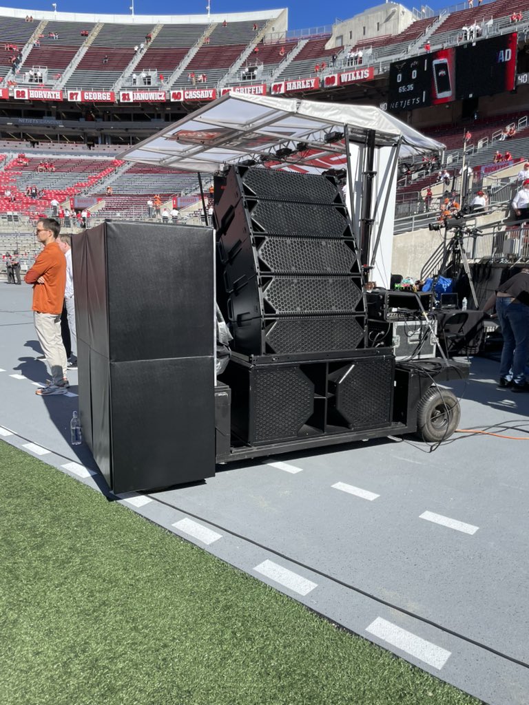 Pregame speakers are working.