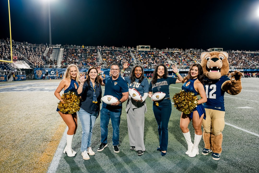FIUPresident's tweet photo. A new era has begun! Great win at our first @FIUFootball game of the season.

This is just the beginning of a great season. Go Panthers! 🐾💙💛 https://t.co/fhszdeAAoj