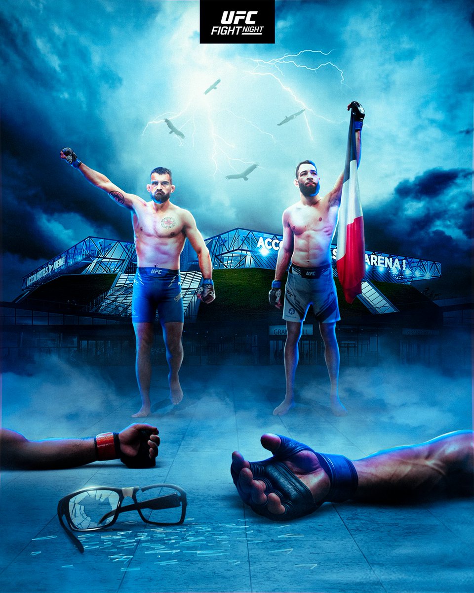 HebiFX's tweet photo. Affiche pour l'UFC Paris 4 ! 🥊🇫🇷🇧🇷

La team Nicolas Ott vs les Fighting Nerds le 6 septembre à l'Accor Hôtel Arena !

@UFCFRA @imavov1 @BenoitSt_Denis 
#UFCParis4 https://t.co/KlwPoY2TvE