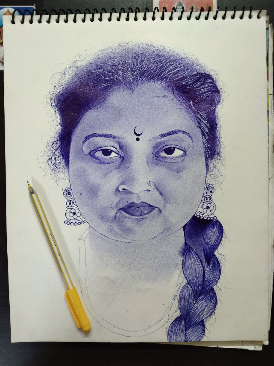 मेरी माँ 🙏❤️            2024🖼️✍️
Pen Sketch Artwork On Paper✍️
#ArtAndAmanSaroj #Artist