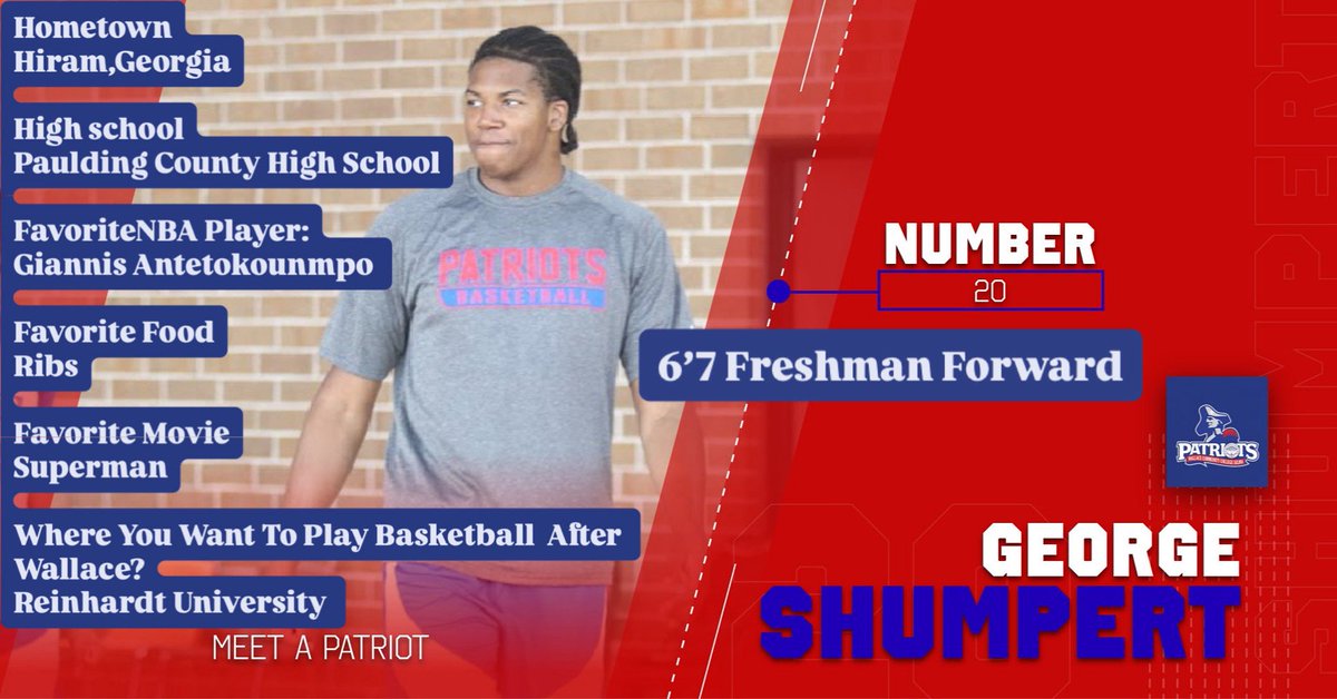 Patriots Nation things to know about Freshman Forward <a href="/GeorgeShump25/">Geo Shump</a> 🔴⚪️🔵