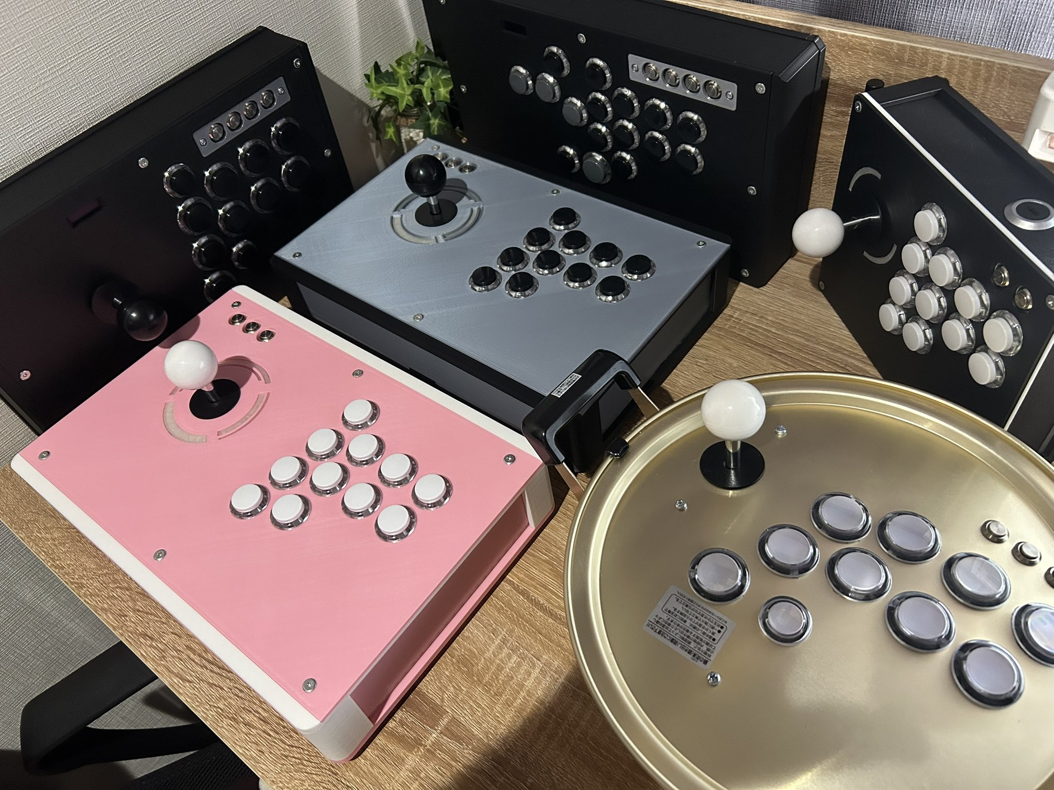 ウォールナット　アーケードコントローラー　DIY ウォールナット アーケードコントローラー DIY アーケード