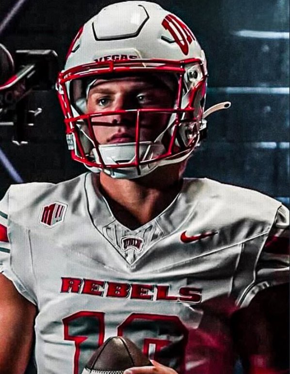 UNLV QB  Anthony Colandrea finished 19 of 23 for 249 yards &amp; two scores. He also rushed six times for 23 yards &amp; a 13-yard TD in the 4th. 
I mentioned after week 0 he needed to be their main man. Clearly, he will be. 
This Rebel offense is only going to get better.
#MWFB BEWARE!