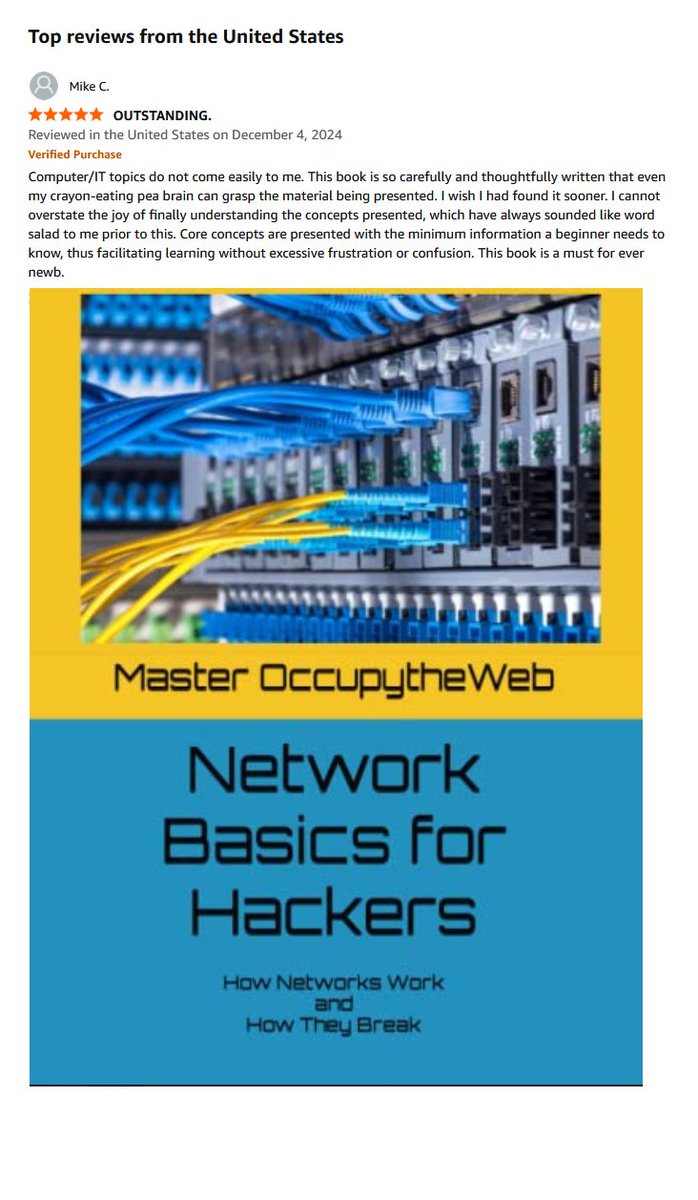 three_cube's tweet image. New to Cybersecurity and Don't Know Much About Networks and Networking?
Then this is the book for You!
Learn about networks from Ethernet to SCADA to Bluetooth!
amzn.to/3UP9CzB