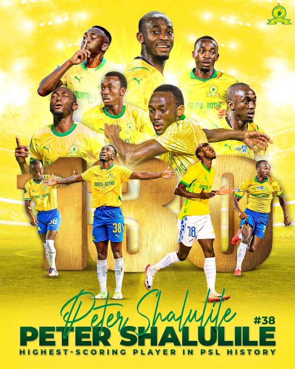 130 - Peter Shalulile’s goal against Stellenbosch was his 130th in the top-flight (103 at Sundowns, 27 at Highlands Park), setting a new goals record for a top-flight player in PSL history. Peerless.
