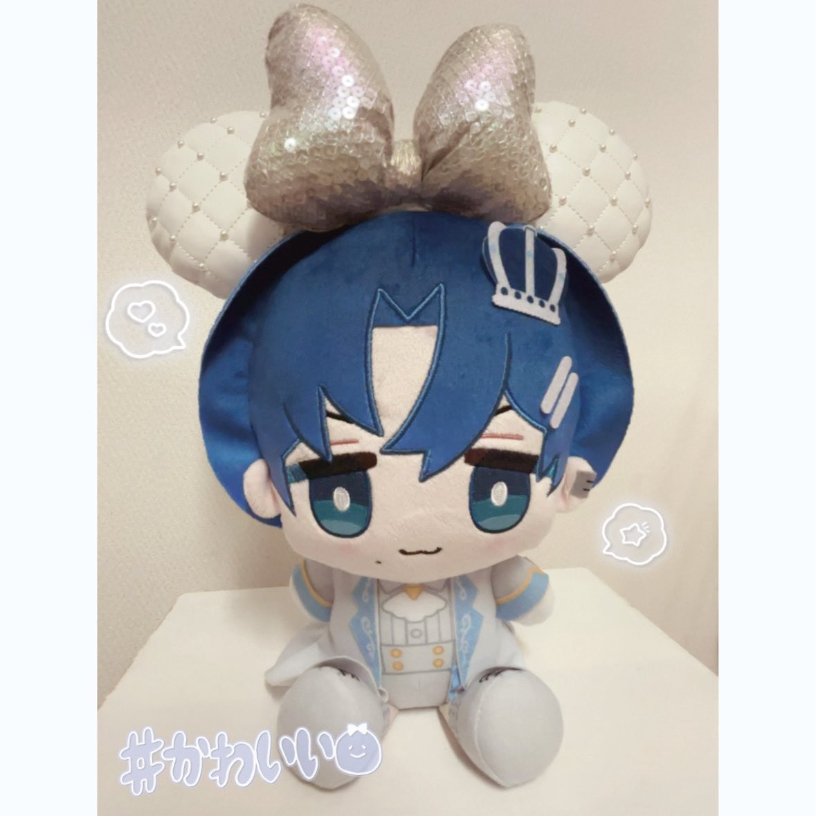 まて、ディズニーのカチューシャがぴったりすぎる、かわいい😭😭💖
ホロフレだとちょっと見えちゃう部分もあったんだけどこれはもうほんとにちょーかわいくつけられる、青くんかわいすぎる