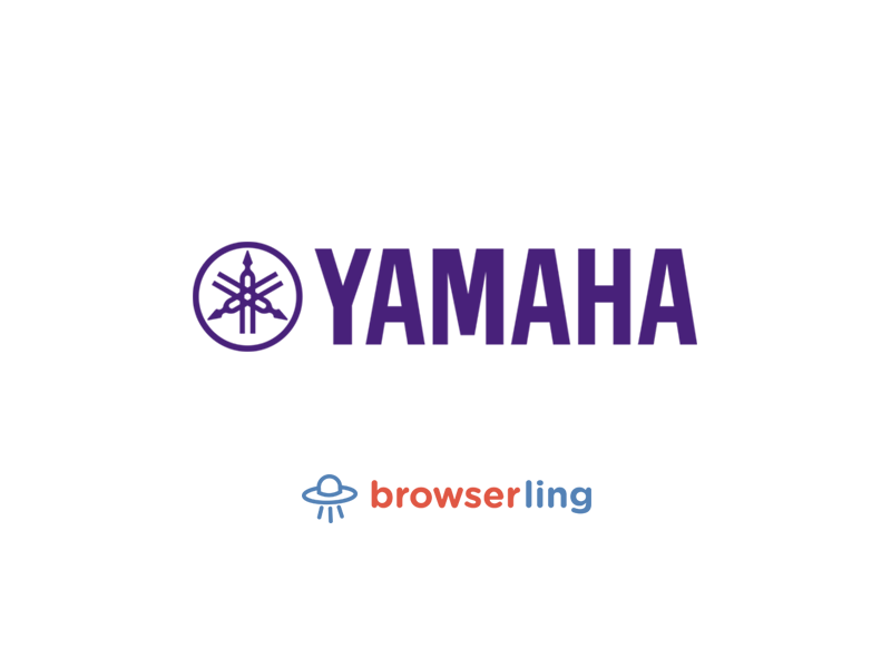 browserling's tweet image. Yamaha is now a Browserling customer!