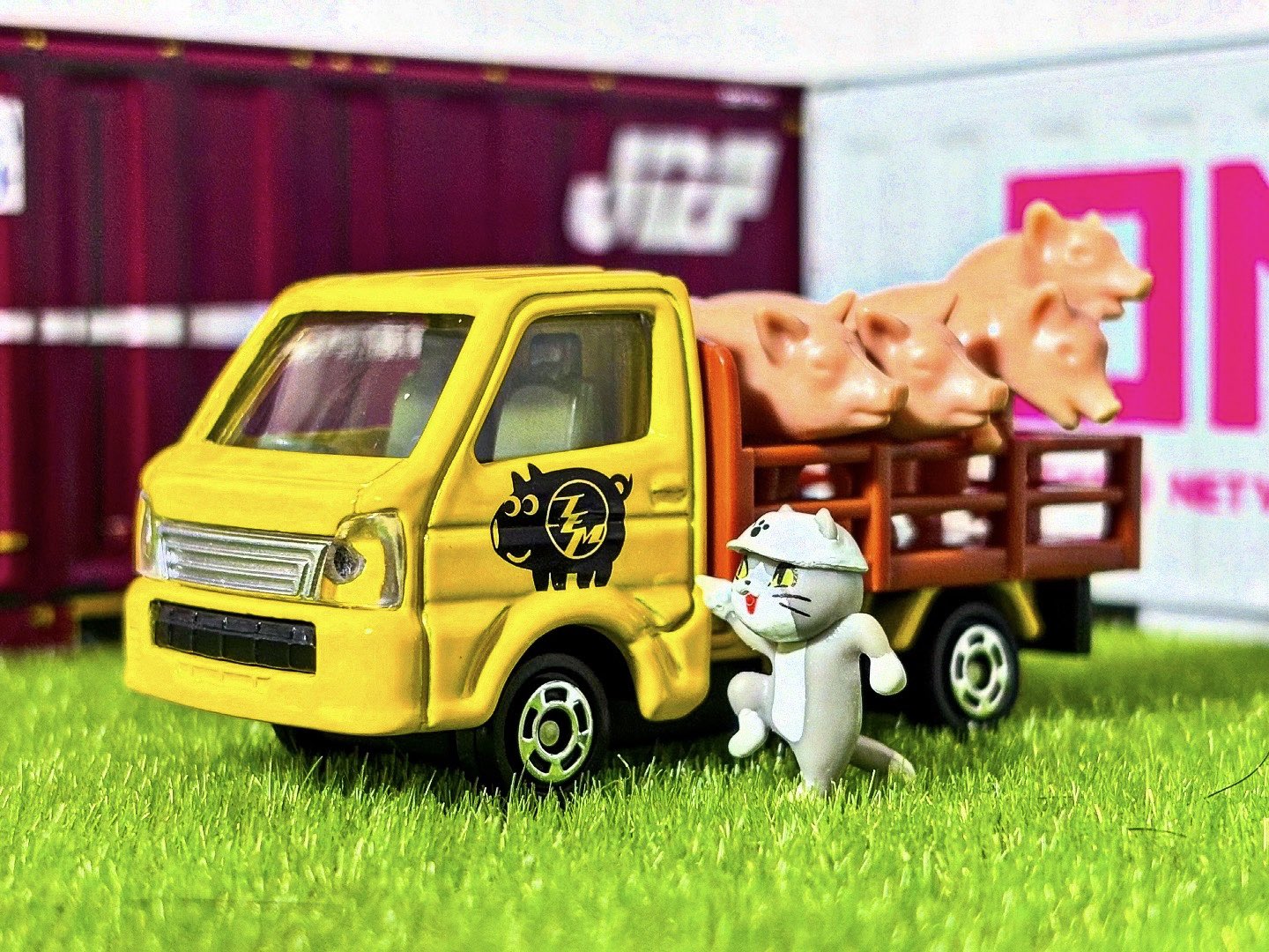 トミカ スズキ キャリイ プレイセットどうぶつえん同梱品 柵破損