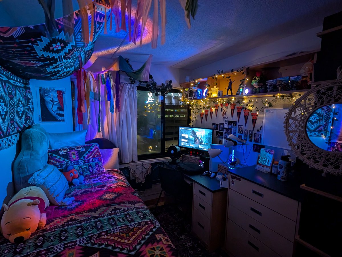 dazed_but_awake's tweet image. Was debating whether I should post this on here but whatever. Here's my dorm!!!

Took a week to set up lol, more in replies
#FNAF #Dorm #TLOU2