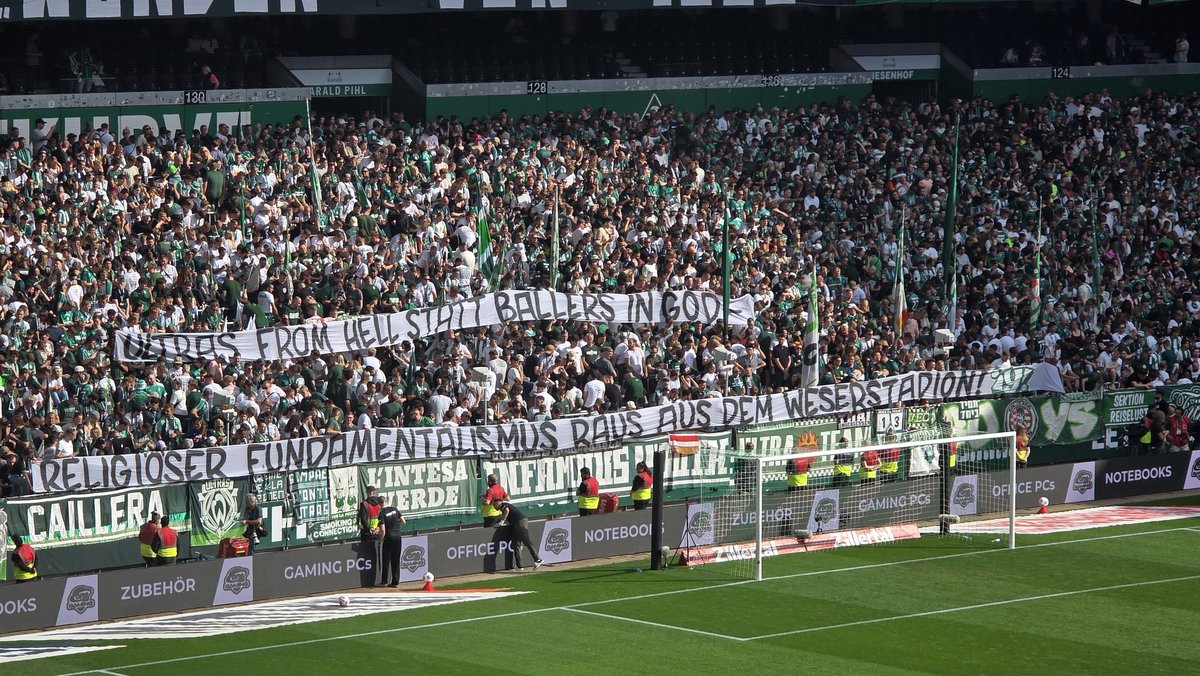 Religiöser Fundamentalismus raus aus dem Weserstadion!
