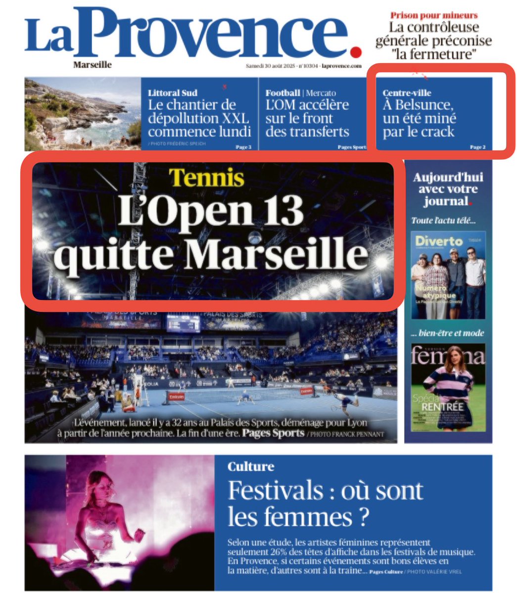 Philippe Khozian (@pkhozian) on Twitter photo « Marseille Réussit » selon la mairie…
La réalité <a href="/laprovence/">La Provence</a> : ❌perte du #Open13, ❌centre-ville gangrené par le crack. Marseille décline les kebabs & les alim de nuit pullulent les Galeries Lafayette ferment.
Mr le Maire, stop les karokés et agissez enfin pour les Marseillais « Marseille Réussit » selon la mairie…
La réalité <a href="/laprovence/">La Provence</a> : ❌perte du #Open13, ❌centre-ville gangrené par le crack. Marseille décline les kebabs & les alim de nuit pullulent les Galeries Lafayette ferment.
Mr le Maire, stop les karokés et agissez enfin pour les Marseillais