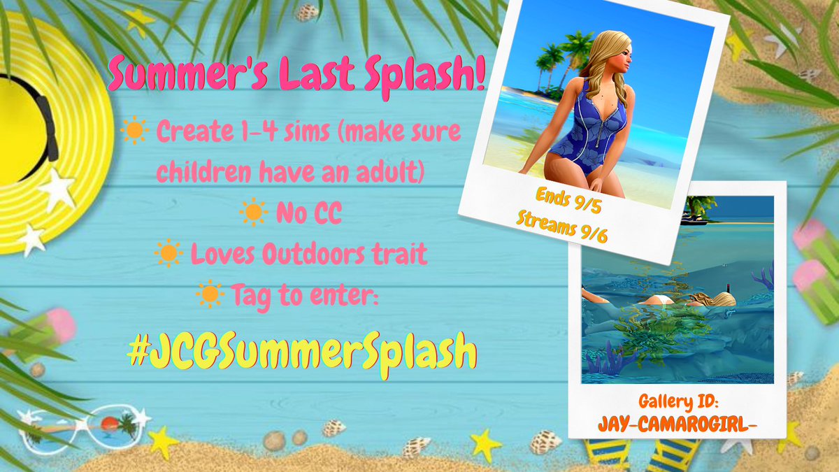 ☀️Your sunscreen is packed, now grab your creativity✨️ There's 1 week left to Join #JCGSummerSplash challenge🏖🏕