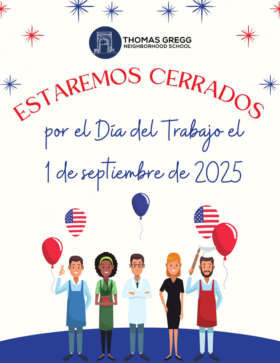 Reminder!  We are closed this Monday, September 1 for the Labor Day holiday!
¡Recordatorio! Cerramos este lunes 1 de septiembre por el Día del Trabajo.