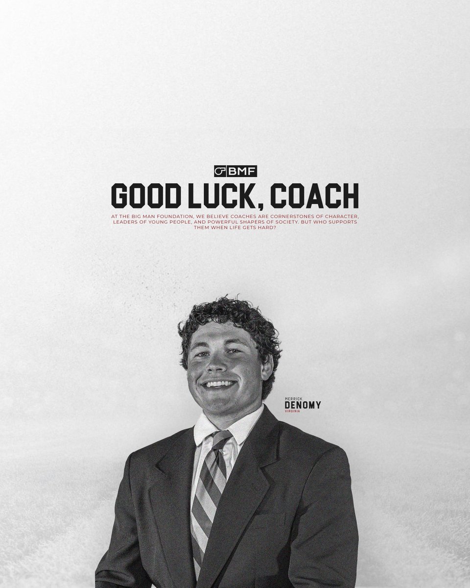 BMF │ The Big Man Foundation (@thebigmanfound) on Twitter photo Wishing the very best this season to our college football coaches who carry forward our mission of serving coaches and their families.
<a href="/DenomyMerrick/">Merrick Denomy</a> 🖤 Wishing the very best this season to our college football coaches who carry forward our mission of serving coaches and their families.
<a href="/DenomyMerrick/">Merrick Denomy</a> 🖤