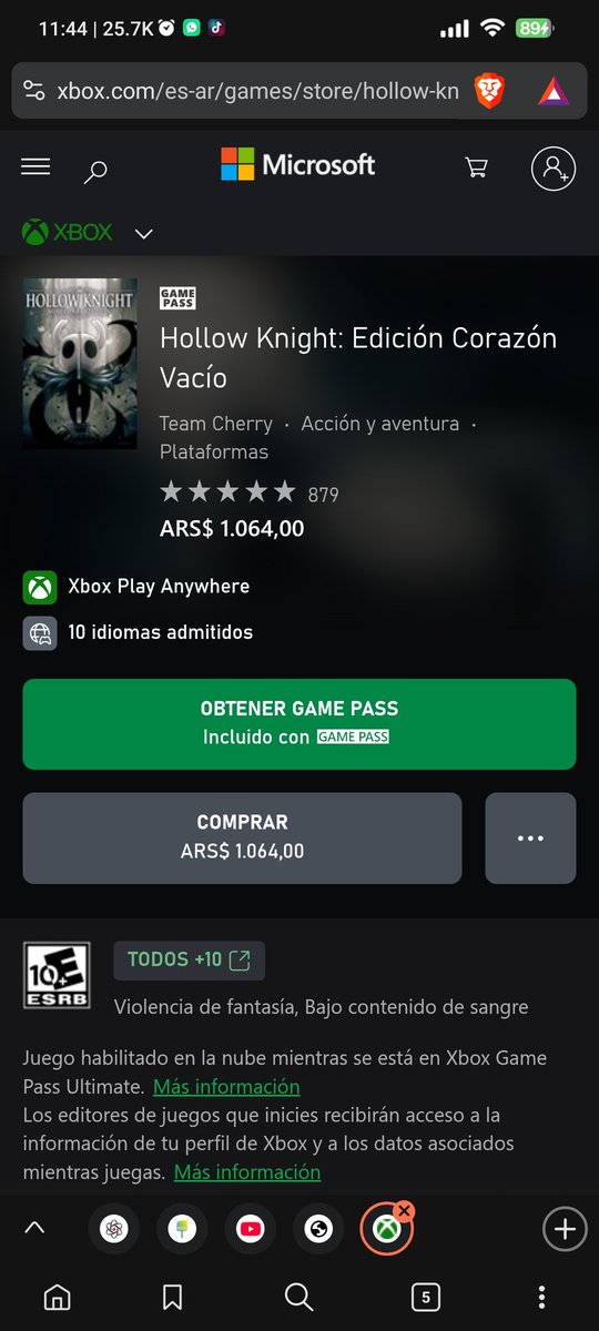 LuchoL141's tweet photo. @Killer4rtZ @jorelilla_01 @CartoonsOTMoon en la Microsoft store cuesta 1mil pesos, menos de 1 dólar jajajs https://t.co/8MA24EFmEp