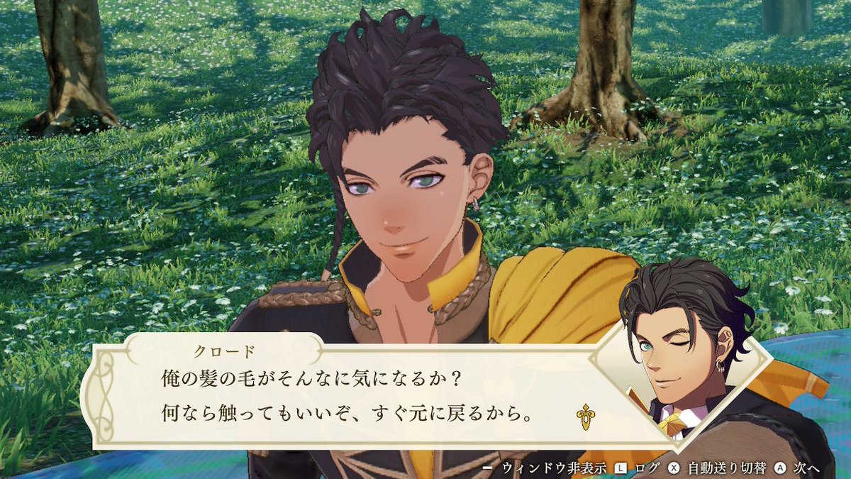 なんか久々にピクニックしたら台詞変わってて縦転した　もしかしてクロードって俺のことが好き？