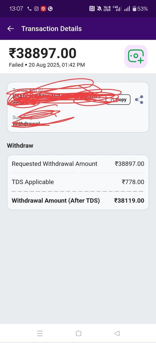 CricDhan's tweet photo. @PlayerzPot 
 I have ₹38,897 in  earnings showing in my dashboard, but my wallet balance shows ₹0. I’ve contacted support but no resolution yet. Please resolve this urgently or I’ll be forced to escalate to consumer authorities.  #Complaint https://t.co/5WrlrNUtfs