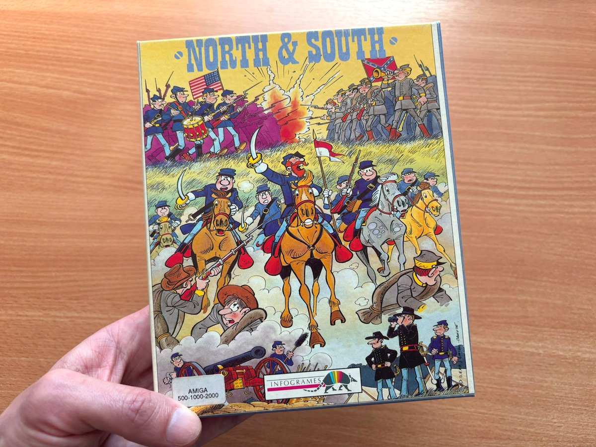 Gamrok's tweet image. 🇺🇸 🎺 🎶

Very happy to add the North &amp;amp; South box to my collection 😀

One of my favorite games on Amiga. So much fun and laughter with it 🥳

🧵 1/

#NorthAndSouth #NordEtSud #Infogrames #RetroGaming #BigBoxGames #Amiga #AtariST #AmstradCPC #Commodore64 #DOSGaming